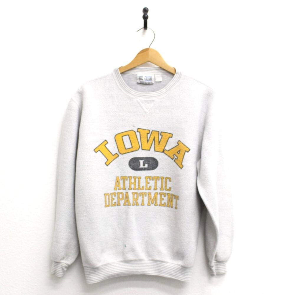 Vintage University of Iowa Athletic Department Sweatshirt Large